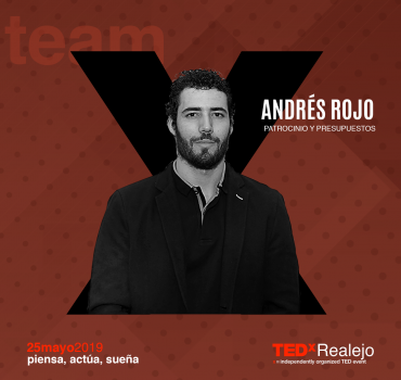 Os presentamos a Andrés Rojo, encargado del patrocinio y presupuestos en TEDxRealejo 2019